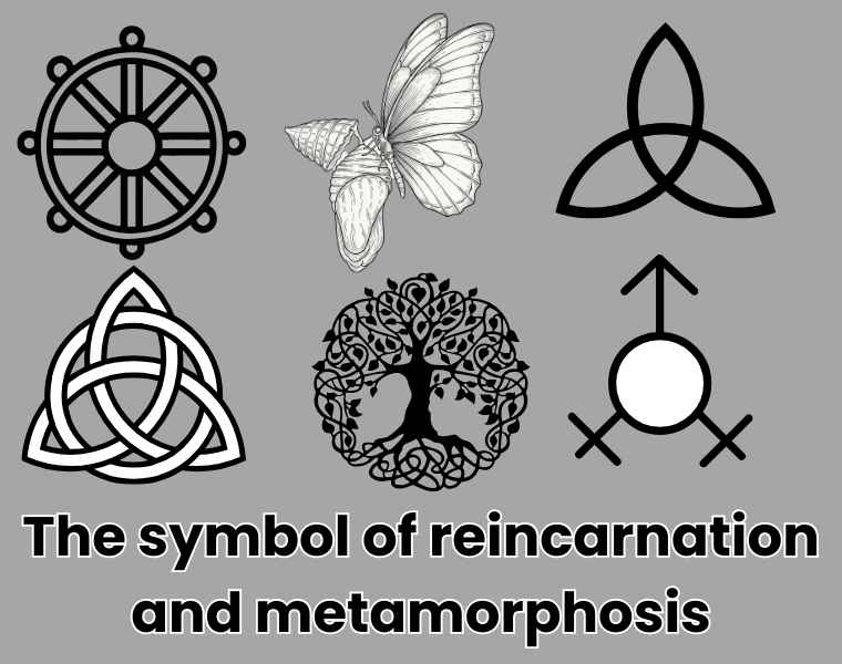 The symbol of reincarnation and metamorphosis