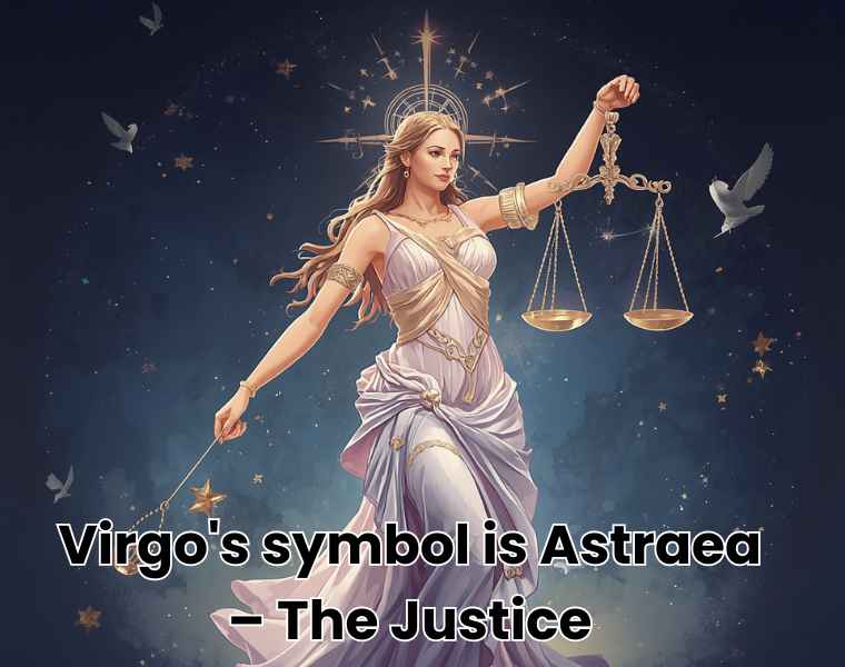 Virgo's symbol is Astraea – The Justice