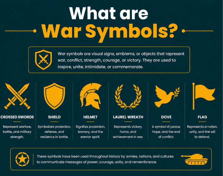 What are war symbols?