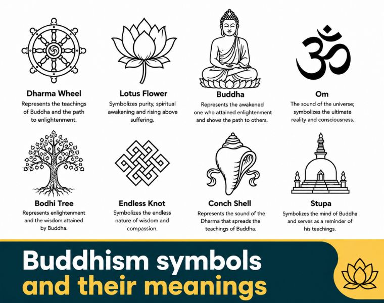 Buddhist Symbols in various traditions