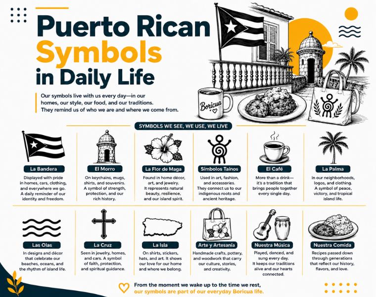 Puerto Rican Symbols in Daily Life
