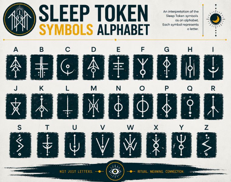 Sleep Token Symbols Alphabet