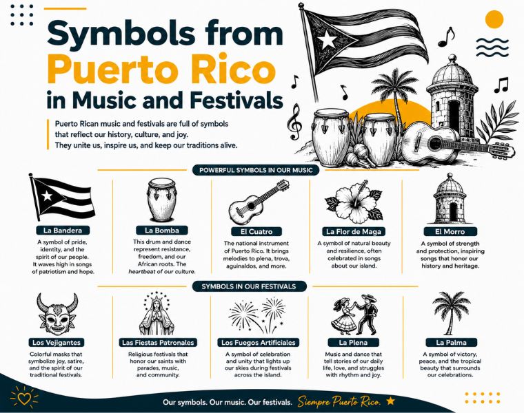 Symbols from Puerto Rico in Music and Festivals