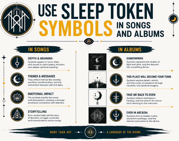 Use Sleep Token Symbols in Songs and Albums