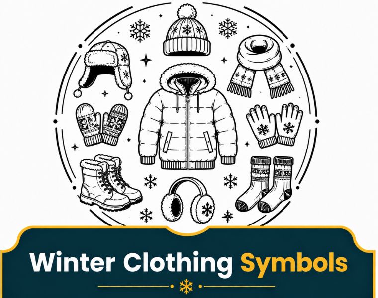 Winter Clothing Symbols