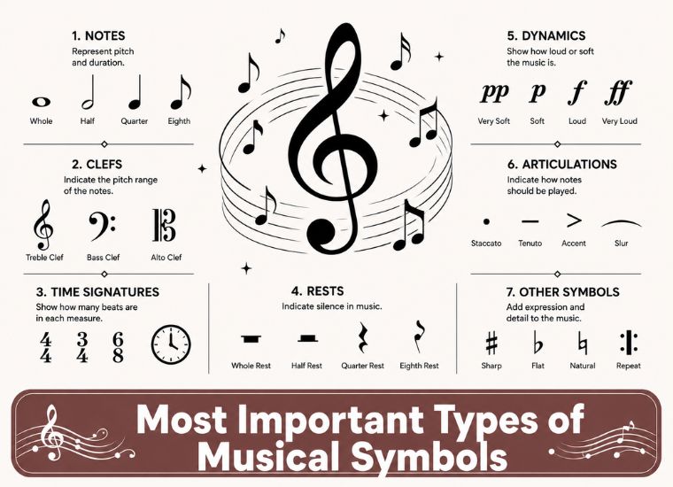 Most Important Types of Musical Symbols  